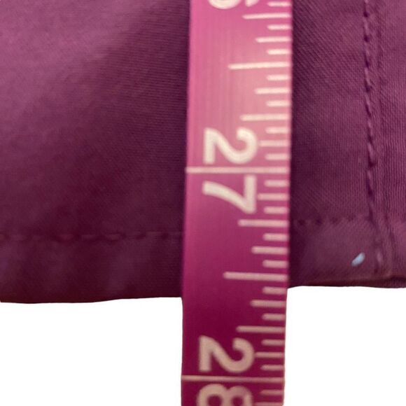 WonderWink W123 V-Neck Top in Eggplant - Picture 10 of 10